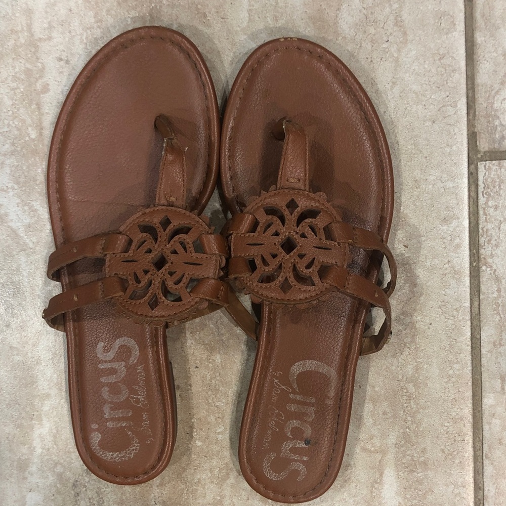 Circus by‎ Sam Edelman Tan Cutout Sandals Sz. 7.5